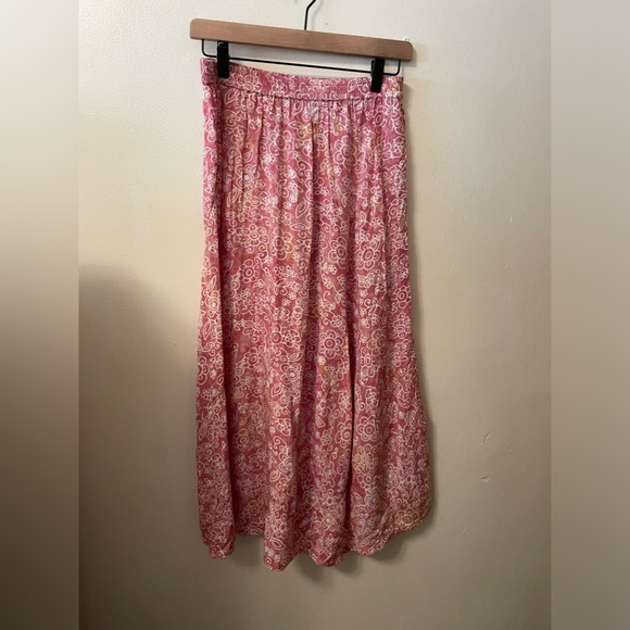 Wind River, pretty patchwork, pink print skirt size M - Picture 2 of 3
